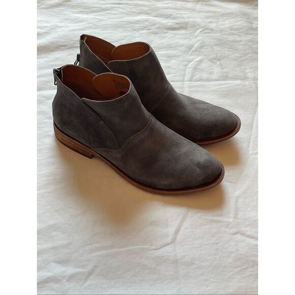 Kork Ease Ryder Grey Suede Ankle Bootie 8 - Picture 3 of 9